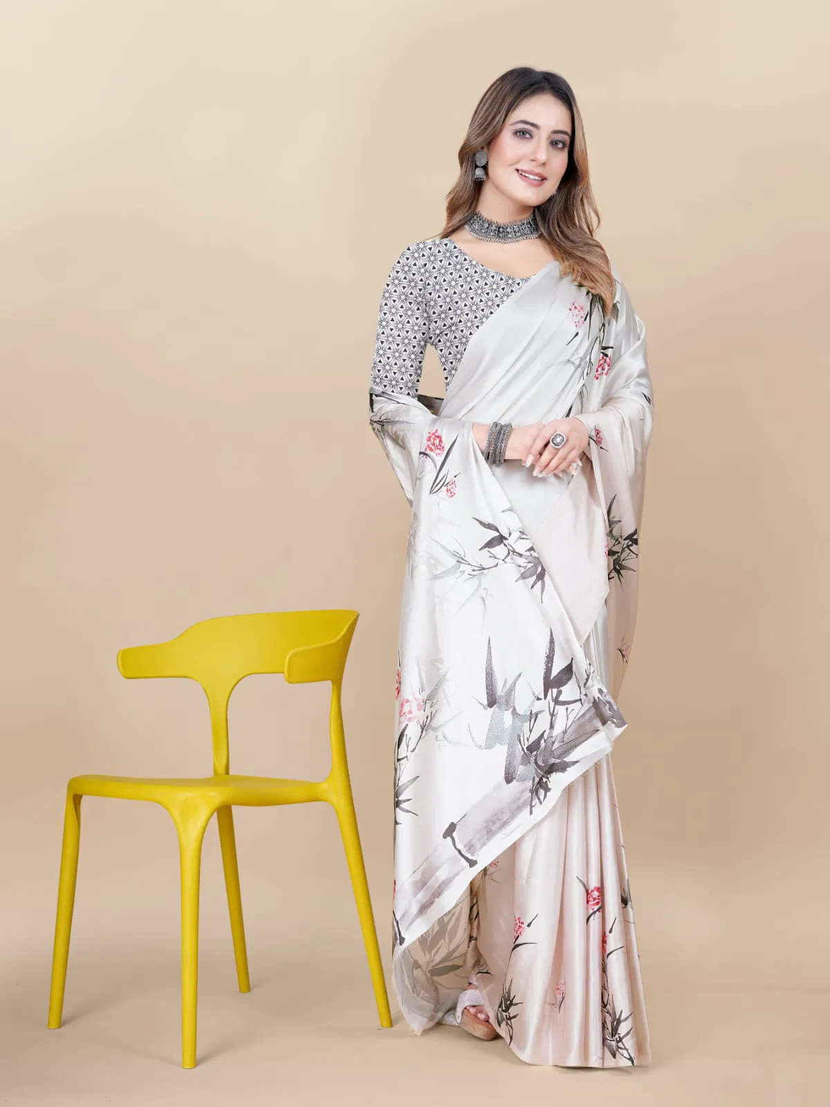 Shree Radha Raman Trendz Japan Crepe Digital Printed Saree Catalog
